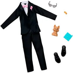 Barbie Puppenkleidung Barbie Fashions, mit Bräutigam-Outfit, für Ken-Puppe am Hochzeitstag schwarz