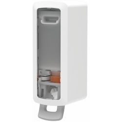 Ophardt Hygiene KX Refill Seifenspender, 450 ml, Manueller Flüssigseifenspender aus Kunststoff zum Nachfüllen, Maße (B x H x T): 91 x 270 x 100 mm