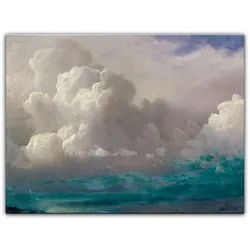 Bilderdepot24 Leinwandbild, Storm Clouds bunt 50 cm x 40 cm