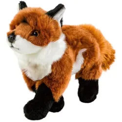Teddys Rothenburg Kuscheltier Fuchs stehend 30 cm rotbraun-weiß Plüschfuchs Stofftier (Plüschtier, Stofffuchs)