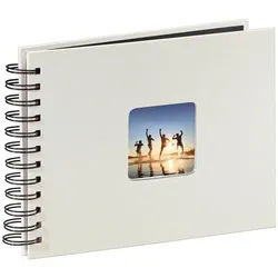 Hama Fotoalbum Fine Art, 24 x 17 cm, 50 Seiten, Photoalbum Kreide grau|weiß