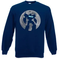 Urban Backwoods Sweatshirt Prime Moon Sweatshirt Truck Mond Optimus Leader Auto Robot Bot Comic (1-tlg) Kult Autobots Michael Autobot blau XL