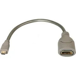 LINDY 41298 - HDMI Adapter, Micro HDMI Stecker auf HDMI Buchse