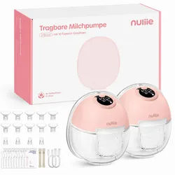 Nuliie Milchpumpe Elektrisch tragbar Rosa 1 St rosa