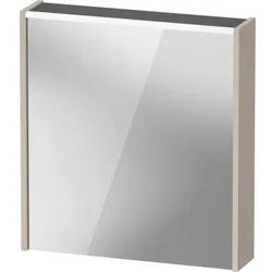 Duravit D-Code Spiegelschrank DC7105L18180000 650x700 mm, Taupe Matt, mit Beleuchtung und Steckdose