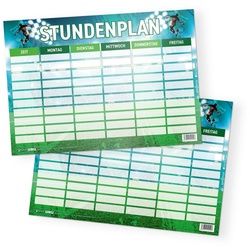 itenga Schülerkalender itenga Stundenplan Fußball DIN A4 einseitig abwischbar