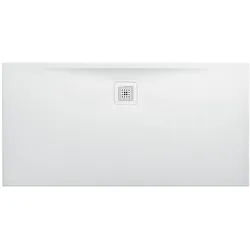 LAUFEN Pro Duschwanne H2159540000001 Marbond Ablauf lange Seite weiss