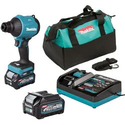 Akku-Gebläse MAKITA "»AS001GA102«", blau (türkis), B:9,4cm H:30,8cm L:18,1cm, Laubsauger, Inkl. Akku BL4020 und Schnellladegerät DC40RA