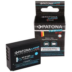 Patona Platinum Akku für Fuji X-T3 VPB-XT3 Kamera-Akku Ersatzakku Kameraakku 1140 mAh (7,2 V, 1 St), NP-W126S HS33 EXR Fujifilm Finepix Pro 1 HS30 VPB-XT2