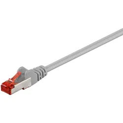 Goobay 110x Goobay 50887 CAT 6 Patchkabel, S/FTP (PiMF), grau, 2 m - Netzwerkkabel
