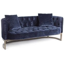 Sofa Midway aus Samt, 3-Sitzer