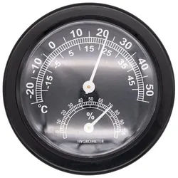 BENSON Raumthermometer 1-6 Thermometer Hygrometer Luftfeuchtigkeit, 1-tlg., Temperatur, Analog, Wetterstation, Rund