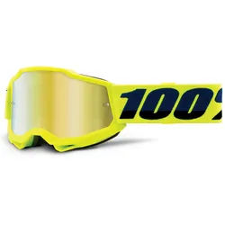 100% Kinder Skibrille Accuri 2 Fluo Yellow