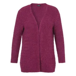 VIA APPIA DUE Cardigan in weicher, warmer Bouclé-Qualität lila 46