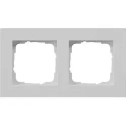 Gira Abdeckrahmen 2-f. flach, grau 0212375