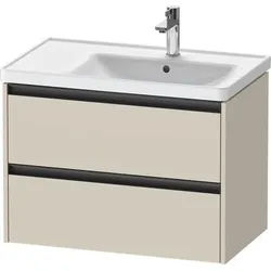 Duravit Ketho.2 Waschtischunterbau wandhängend Taupe Supermatt 784x455x549 mm - K25286083830000 K25286083830000