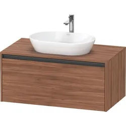 Duravit Ketho.2 Konsolenwaschtischunterbau wandhängend Nussbaum Matt 1000x550x459 mm - K248860797900 K24886079790000