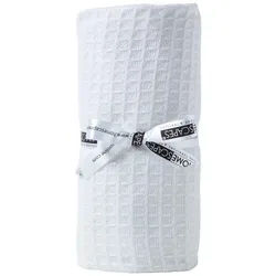 Homescapes Babydecke Waffelpiqué 90/110 cm, Bio-Baumwolle , Weiß , Textil , Uni , Rechteckig , 90x112 cm , Oeko-Tex® , Schlafen, Babybettausstattung, Babydecken & Babykissen, Babydecken