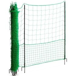 Wiesenfield, Gartenzaun, Mobiler Hühnerzaun Geflügelzaun Geflügelnetz Hühnernetz 25 m 125 cm Weidezaun