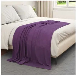 vidaXL Tagesdecke, Wohndecken 24 Stück Lila 170 x 130 cm Fleece lila