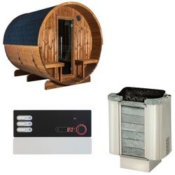 Sentiotec Sauna Komplettset Kaski 240 Panorama | Cumulus | 6 Pers.