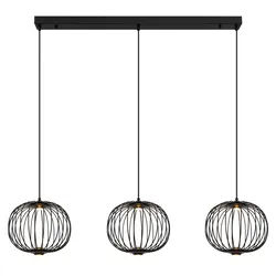 GLOBO LIGHTING Hängeleuchte "GALWAY", schwarz matt, 1, H: 150cm, 1 Stk., Leuchten, LED Hängeleuchte für Esszimmer schwarz modern, Hängeleuchte