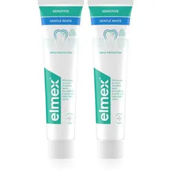 Elmex Sensitive Whitening Zahnpasta für natürlich weiße Zähne 2x75 ml