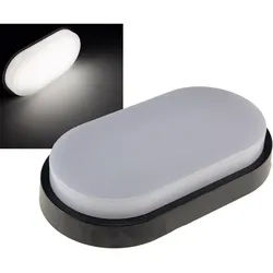 ChiliTec LED Wandleuchte "PALAU" IP54, 4000K Oval, 10 Watt, 900 Lumen, Anthrazit