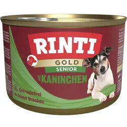 RINTI Gold Senior Kaninchen | 12x185g Hundenassfutter