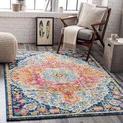 Teppich LIVABLISS "DUNDEE", bunt, B:200cm H:10mm L:275cm, Polypropylen (PP), Teppiche, Teppich, Vintage Orient Teppich im Boho Stil