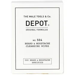 DEPOT 504 Beard & Moustache Cleansing Wipes 12er Pack
