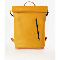 aunts & uncles Japan Fukui Rolltop Rucksack mit 15" Notebookfach mustard
