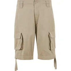 Stoffhose BRANDIT "Brandit Herren Urban Legend Cargo Shorts", Herren, Gr. S, US-Größen, beige, 65% Polyester, 35% Baumwolle, normal, Hosen Stoffhose