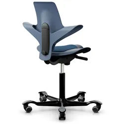 Bürodrehstuhl HÅG Capisco Puls HÅG blau, Designer Peter Opsvik, 55x87-115x47-54 cm