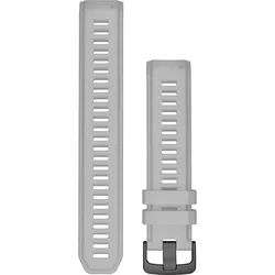 Original Garmin Instinct®-Wechselarmband 22 mm, Silikon, Dunstgrau, Schließe - Edelstahl schwarz