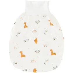 Träumeland Strampelsack , Multicolor , Naturmaterialien , Dinosaurier , 52x40 cm , Oeko-Tex® Standard 100 , Schlafen, Babytextil-Kollektionen