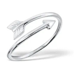 Order & Smile Schmuck Silberring Silber Ring Pfeil silberfarben 52