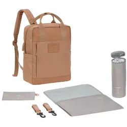 LÄSSIG Wickeltasche Backpack (Set, 4-tlg) braun