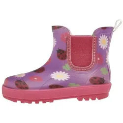 Playshoes Regenstiefel Halbschaft Marienkäfer Gummistiefel lila 24 EU