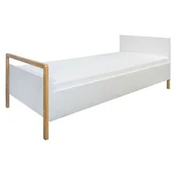 Raumhirsch Furniture Kinderbett 90 cm x 200 cm, optional mit Matratze & Schublade – verschiedene Farben & Varianten weiß 84 cm x 91 cm