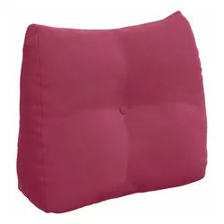 vidaXL Rückenkissen Rückenkissen Weinrot 60 x 24 x 50 cm Samt, 1-tlg. rot