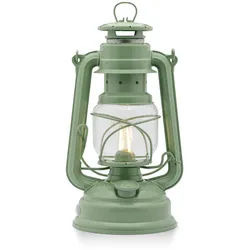 Feuerhand Baby Special 276 LED - Sturmlaterne im Retro-Design Sage Green