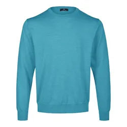 Le pull 100% laine vierge Peter Hahn turquoise