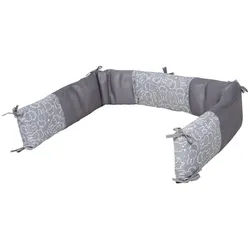 Roba Nestchen Miffy Easy Air 'safe asleep' _ Grau , Textil , Animalprint , Füllung: Polyester , 170x4 cm , Schlafen, Babybettausstattung, Babynestchen & Nestchenschlangen, Kuschelnest