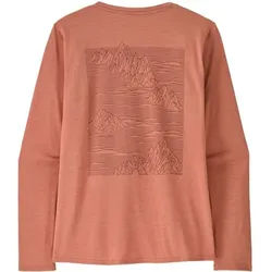 Patagonia W's L/s Cap Cool Daily Graphic Damen Shirt strataspire: moment pink x dye M