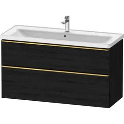 Duravit D-Neo Waschtischunterbau wandhängend Eiche Schwarz Matt 1184x452x625 mm - DE4391034160000 DE4391034160000