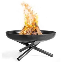 CookKing Feuerschale Feuerschale "INDIANA" 80 cm Feuerstelle, Feuerkorb, (Feuerschale "INDIANA" 80 cm, Feuerschale "INDIANA" 80 cm) schwarz