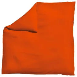 Schlafgut Bettdeckenbezug , Dunkelorange , Textil , Uni , 200x200 cm , Textiles Vertrauen - Oeko-Tex®, AZO-frei, Bsci, Oeko-Tex® Standard 100 , pflegeleicht, atmungsaktiv, bügelleicht, schadstoffgeprüft, weiche und anschmiegsame Oberfläche, dicht gewebtes Garn , Heimtextilien, Bettwäsche & Leintücher, Bettwäsche, Satin-bettwäsche