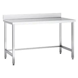 GastroHeld Gastro Table de travail en inox Eco 18x6 sans étagère basse, avec dosseret