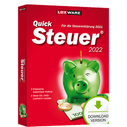 Lexware QuickSteuer 2022, für die Steuererklärung 2021
